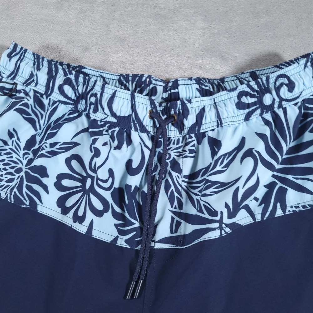 Birdwell Beach Britches Board Shorts Mens XL Blue Floral Tropical Surf Swim - Picture 3 of 8